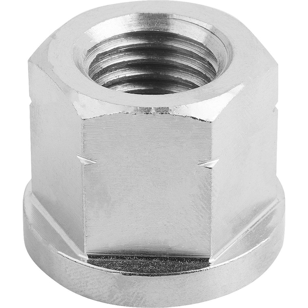 Lock Nut, M20, Stainless Steel, Not Graded, Bright, 26 mm Ht